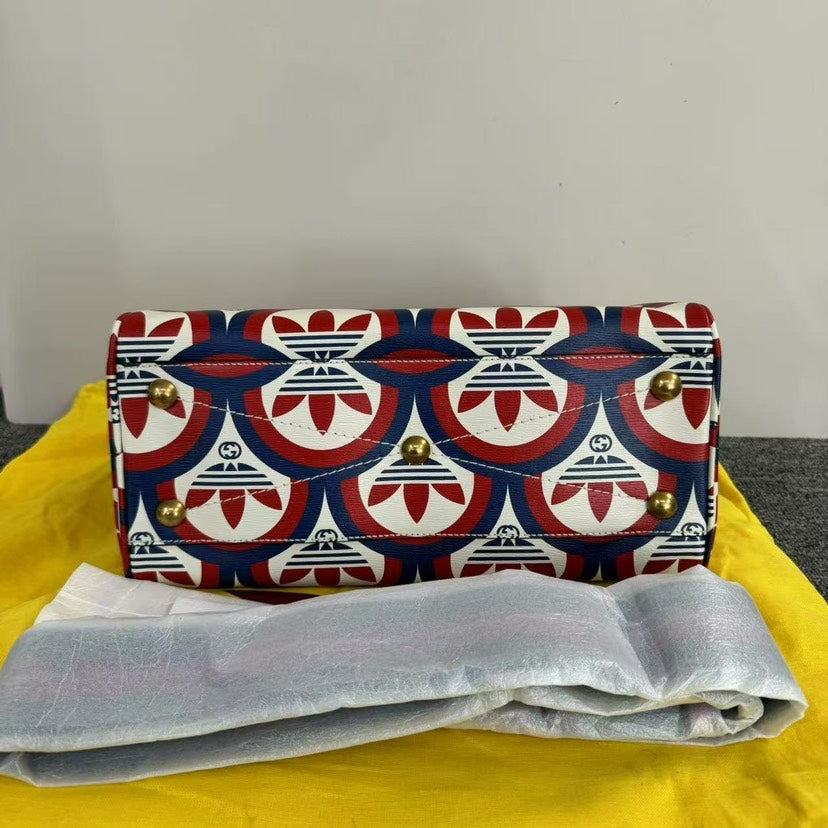 Gucci x Adidas Red Blue Monogram Bag