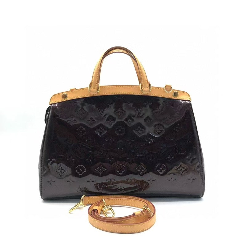 Louis Vuitton Brea  Leather Two Way Bag Amarante