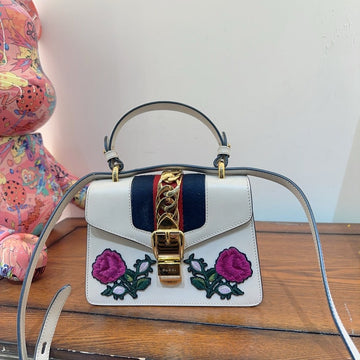 Gucci Sylvie White Shoulder Bag