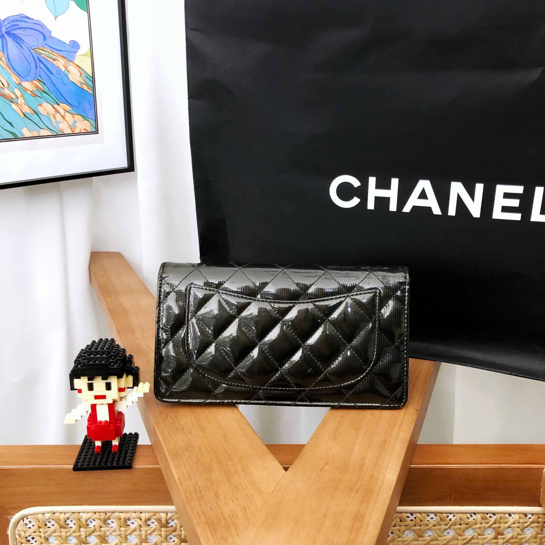 Top Quality Chanel Quilted Black Wallet