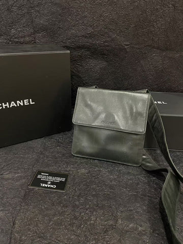 Chanel  Crossbody Bag Black Leather