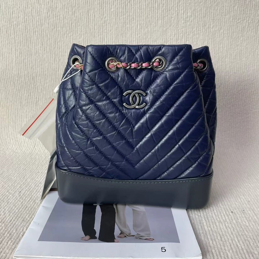 Top Quality Chanel Navy Bucket Bag 5020703 -  Designer Handbag