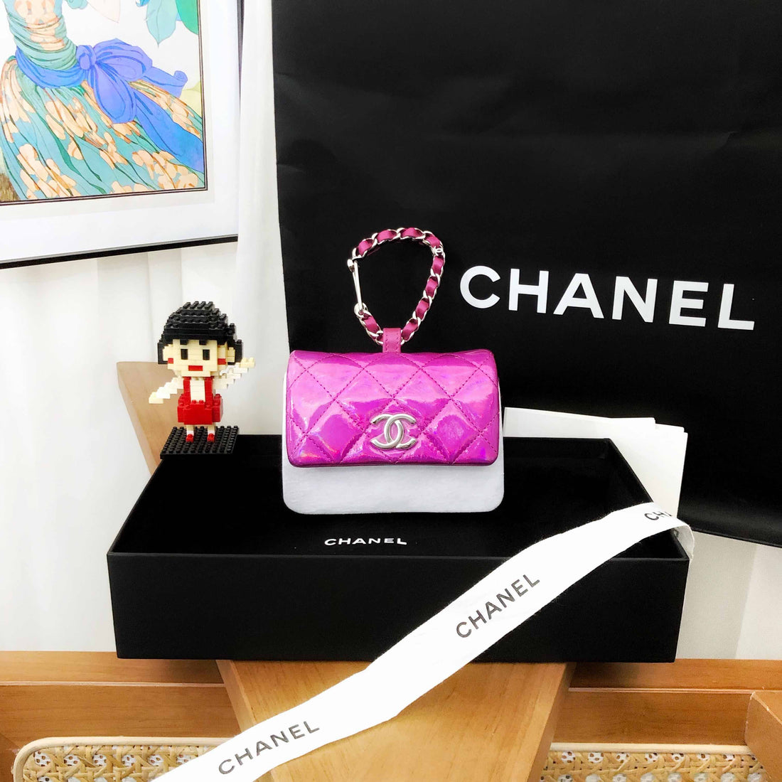 Top Quality Chanel Wallet 24C in Pink Quilted Leather