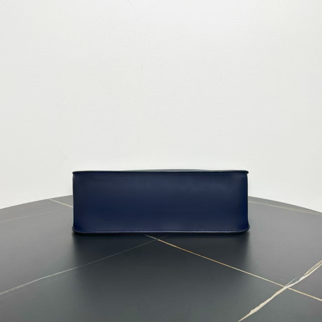 Chanel Classic Navy Leather Shoulder Bag