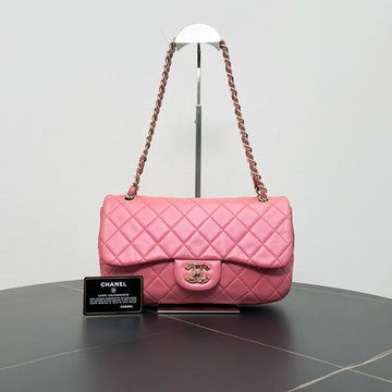 Top Quality Chanel Classic Flap Bag Pink Quilted Leather Shoulder Bag