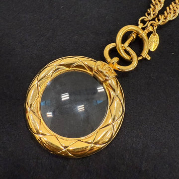 Chanel  Loupe Long Necklace FM0261 Gold Pendant