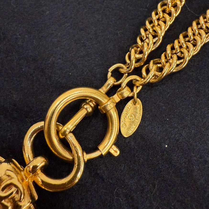Chanel  Loupe Long Necklace FM0261 Gold Pendant