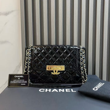 Top Quality Chanel Classic Flap Black  Leather Shoulder Bag 2014-2015