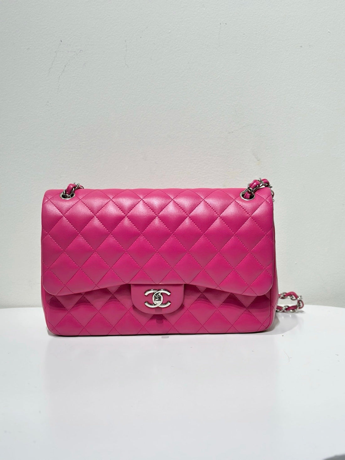 Preloved Chanel CF Flap Jumbo 19series Pink Shoulder Bag