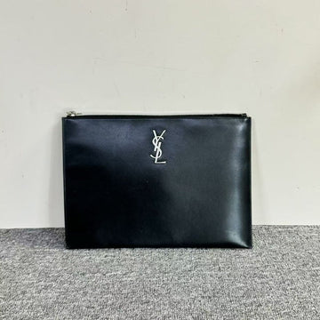 Preloved YSL Saint Laurent Black Leather Clutch