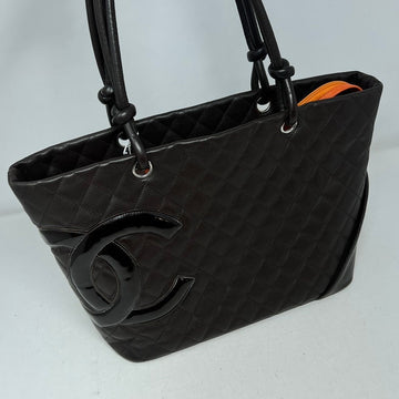 Preloved Chanel AF635 Leather Tote Bag in Black -  Designer Handbag