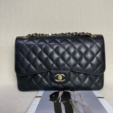 Preloved Chanel Classic Flap CF Bag Black Shoulder Bag