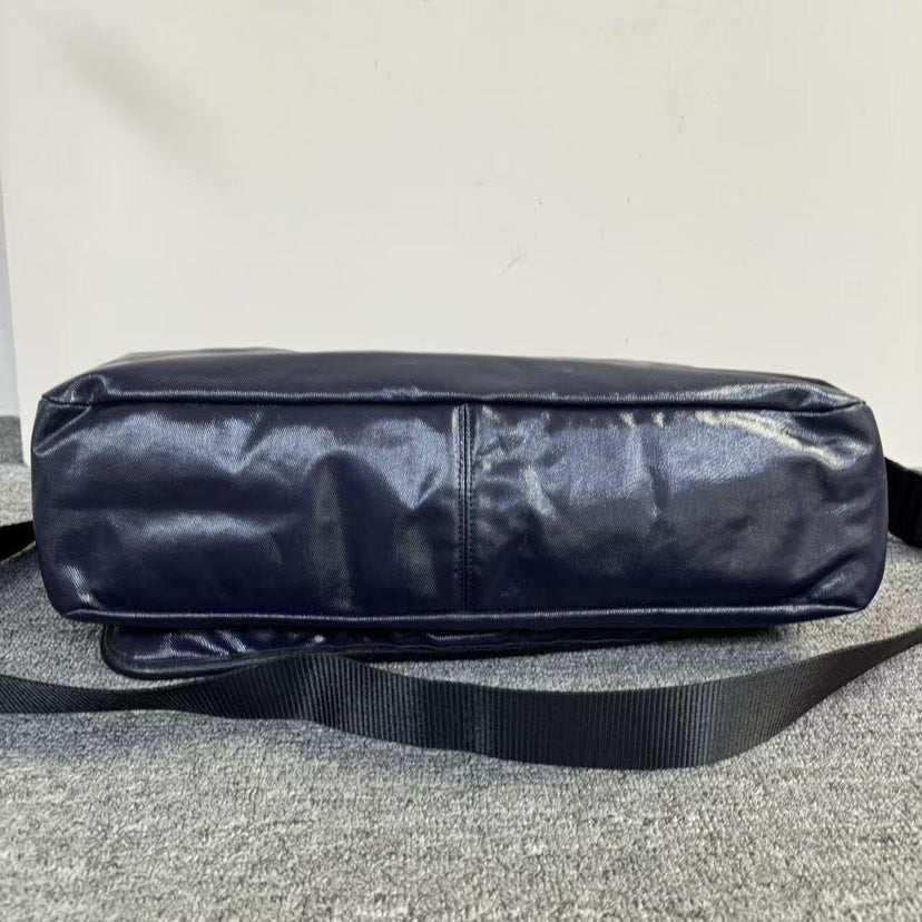 Chanel  Navy Messenger Bag - Preloved Designer Handbag
