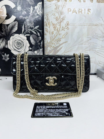 Chanel Classic Flap Bag Black  Leather Shoulder Bag