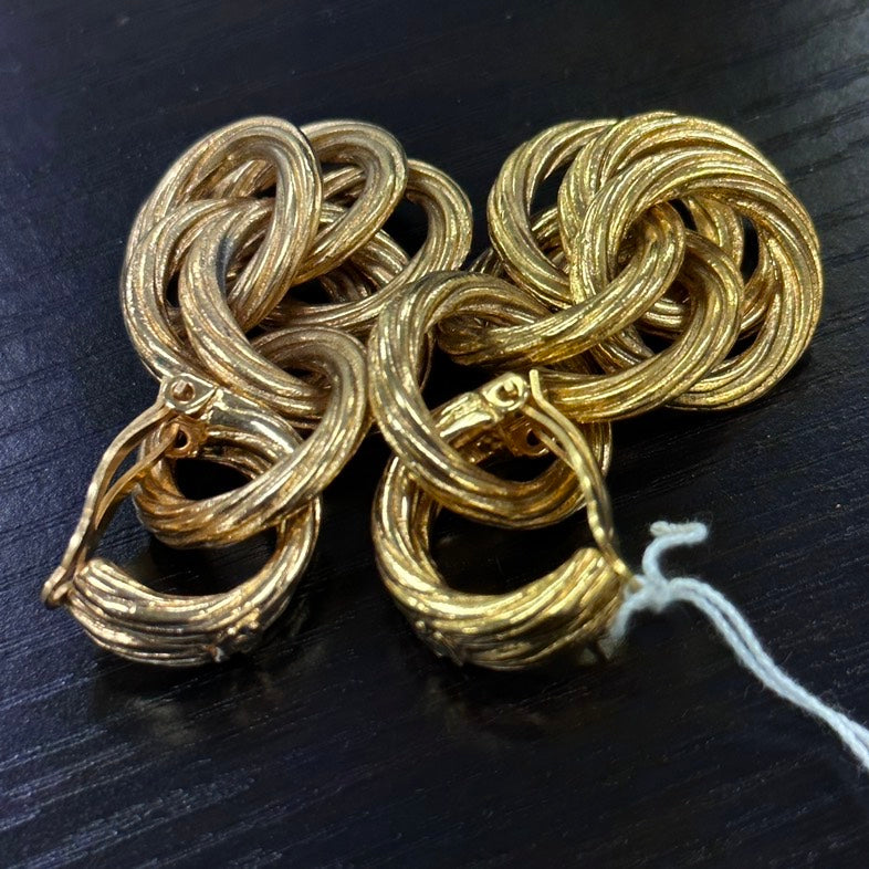 Chanel Pre-loved Statement Gold Earrings