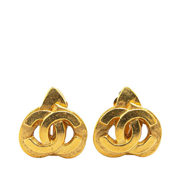 Top Quality Chanel  Heart Earrings Gold