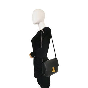 Celine Classic Medium Black Box Calfskin