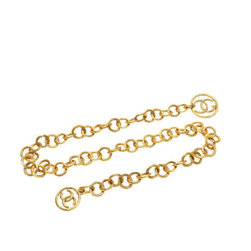 Top Quality Chanel  Coco Mark Chain Belt Gold