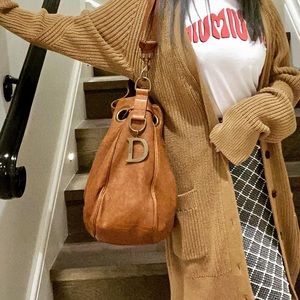 CHRISTAIN DIOR cannage bucket bag