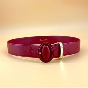 CHRISTIAN DIOR  leather belt POP