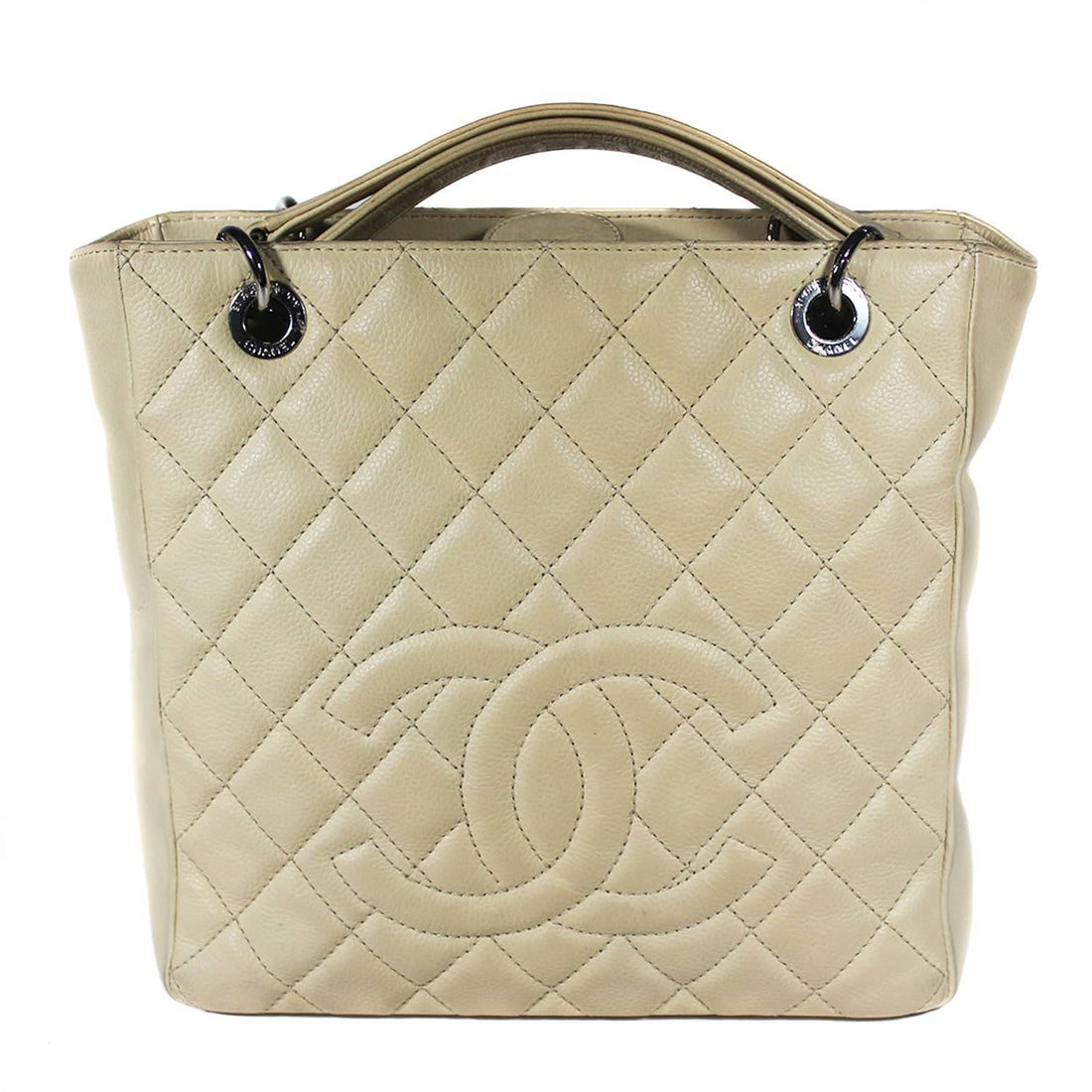 Chanel PST beige Caviar Silver