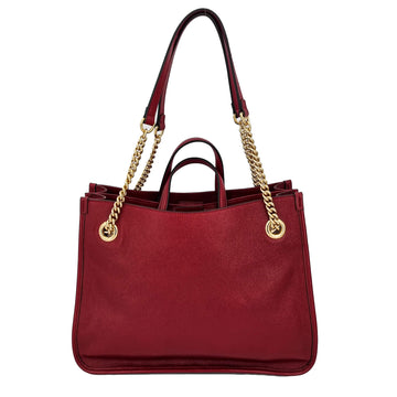 Horsebit Tote 1955 Red Leather