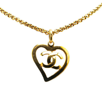 Chanel  Heart Motif Necklace Gold