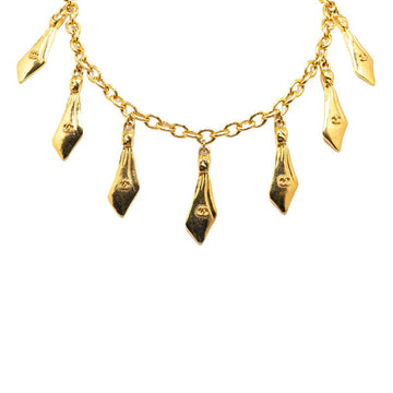 Chanel Coco Mark Scarf Necklace Gold