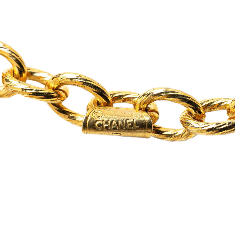 Chanel Coco Mark Scarf Necklace Gold