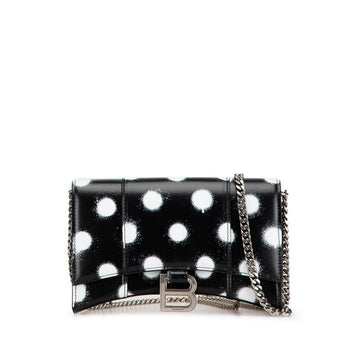 Balenciaga Hourglass Chain Wallet Shoulder Bag