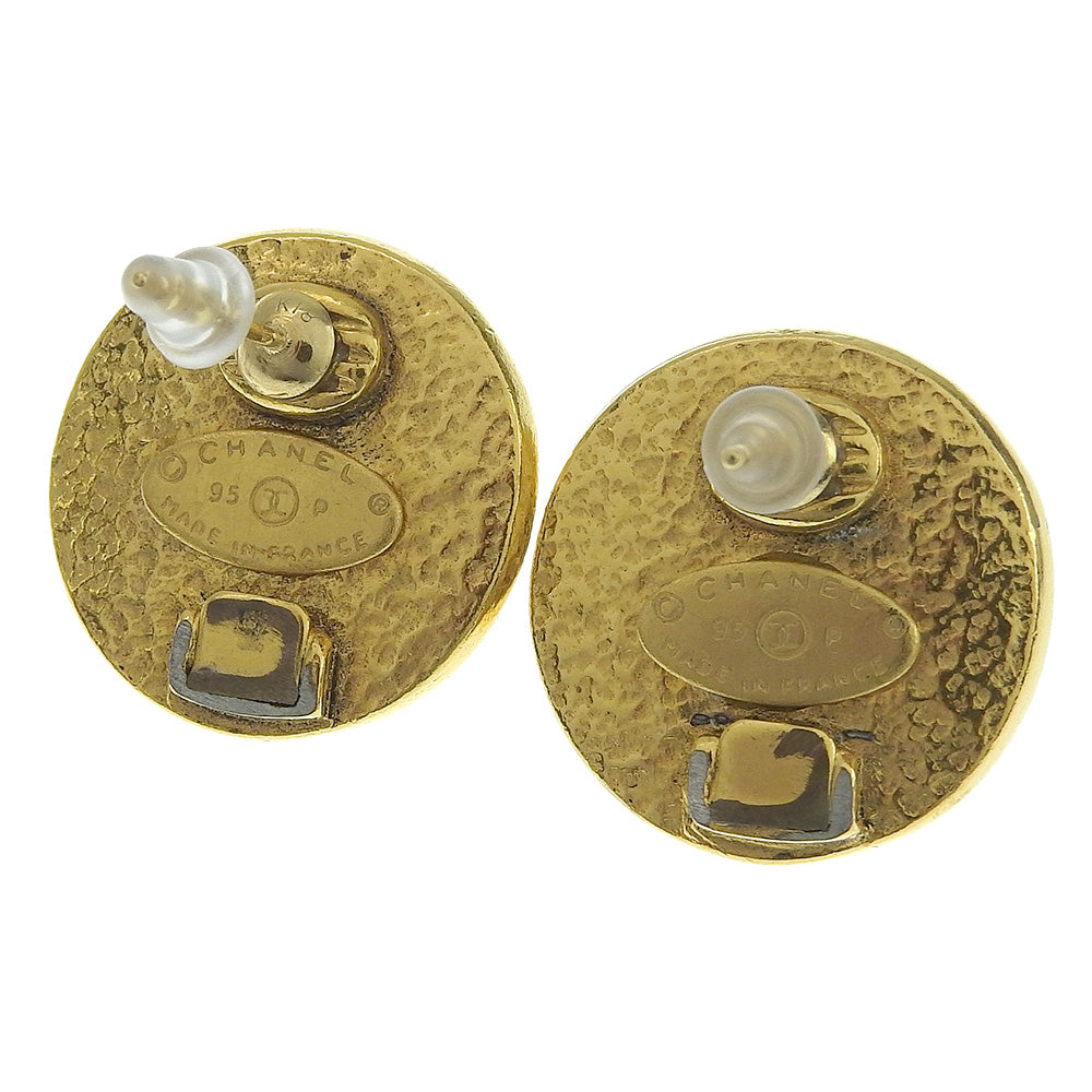 Chanel Coco Mark Earrings Fake Pearl  95P