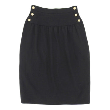 Chanel Wool Skirt  Black