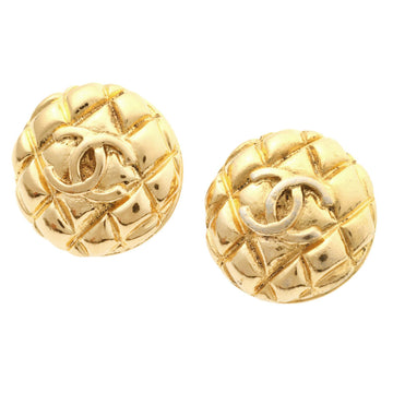 Chanel Coco Mark Logo Matelasse  Earrings