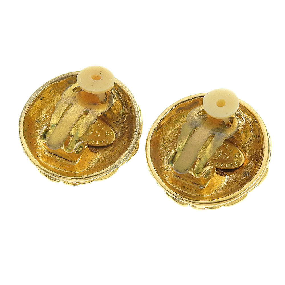 Chanel Coco Mark Logo Matelasse  Earrings