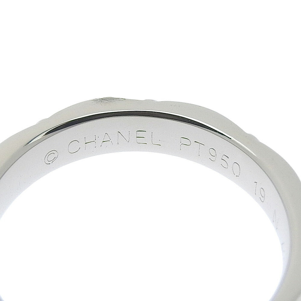 Chanel Pt950 Matelasse Ring Platinum #46