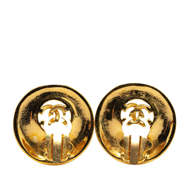 Chanel  Coco Mark Earrings Gold Plated