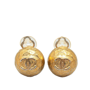 Chanel  Coco Mark Earrings Gold