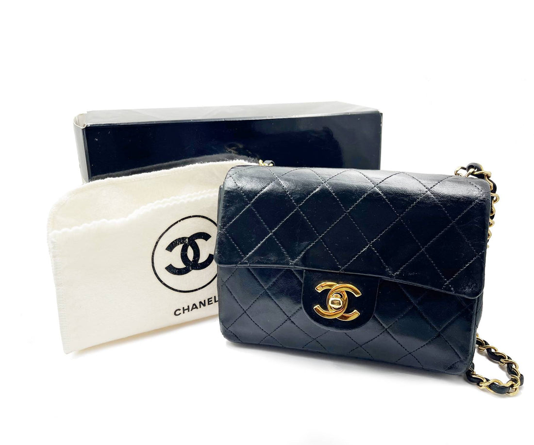 CHANEL  Classic Black Mini Timeless Crossbody Bag