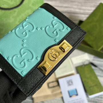 GC-676150 wallet black White Leather
