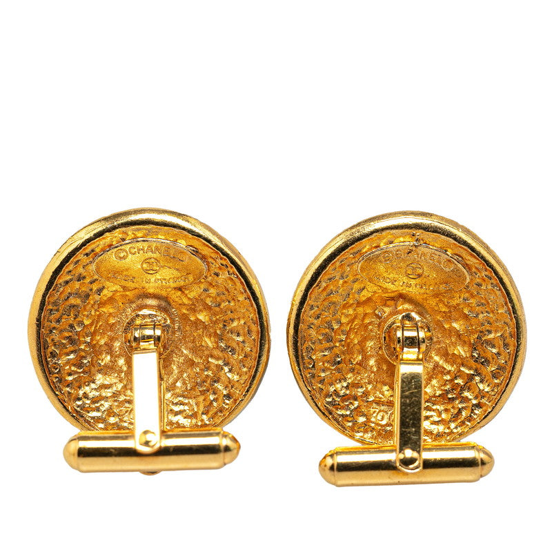 Chanel  Logo Gold Cuffs