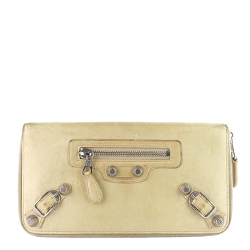 Balenciaga Long Zipper Agneau Leather Wallet
