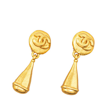 Chanel  Coco Mark Earrings Gold Plated