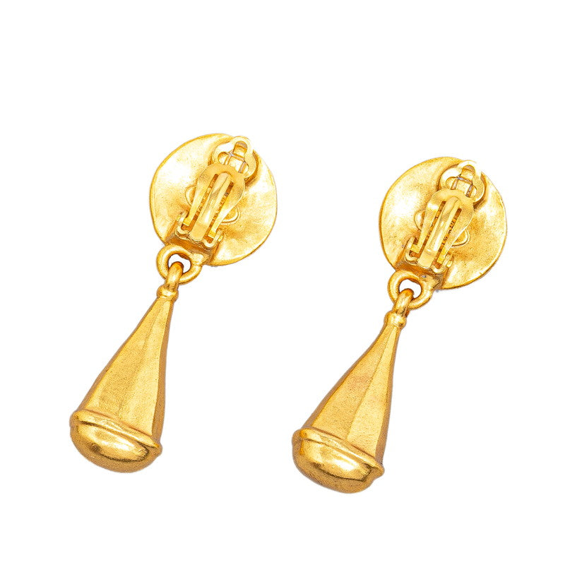 Chanel  Coco Mark Earrings Gold Plated