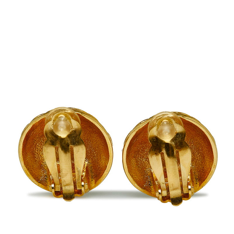 Chanel  Coco Mark Earrings Gold Plated