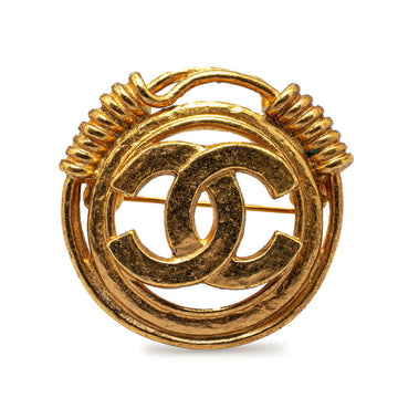 Top Quality Chanel  Coco Mark Gold Plated Brooch