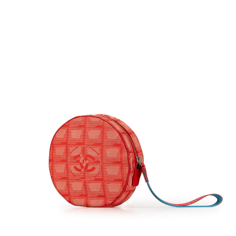 Chanel Canvas Coco no mark Pouch Red