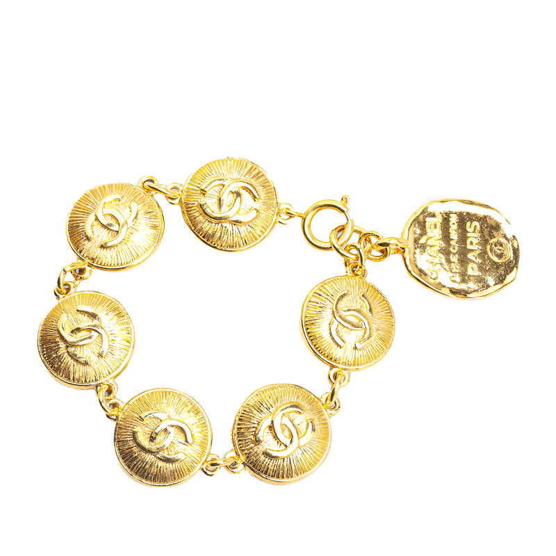 Chanel  Coco no mark Medal Bangle Bracelet